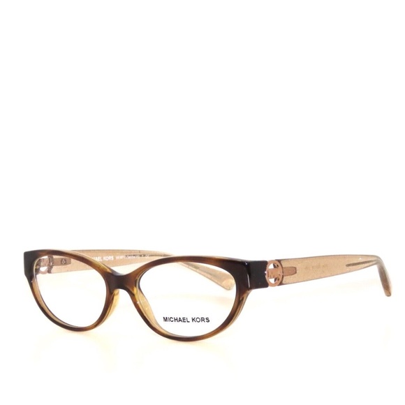 Michael Kors Tabitha VII 8017 3104 52 Dark Tortoise Taupe Glitter Eyeglasses - Picture 1 of 5